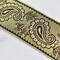 1 Yard Elegant Paisley Handcrafted Indian Trim Gold Sequin Embroidered 2.5 Inch Width
